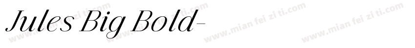 Jules Big Bold字体转换